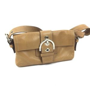 Authentic Coach VINTAGE Tan/Brown Leather Handbag